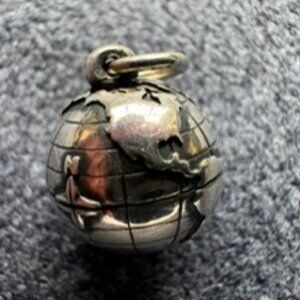 JAMES AVERY STERLING SILVER GLOBE CHARM